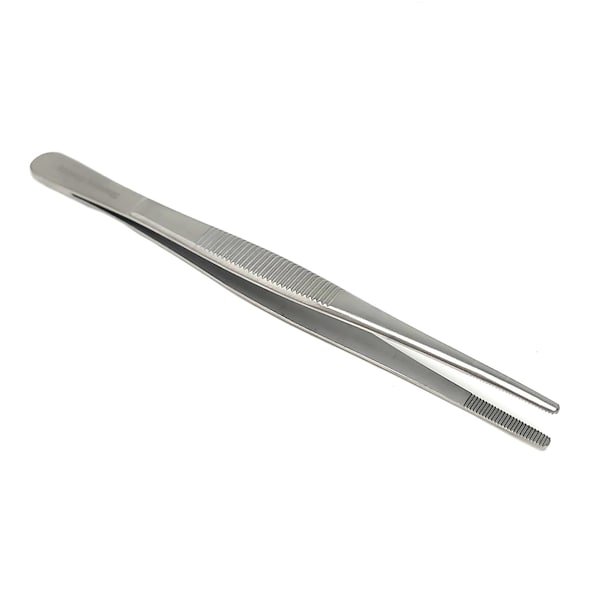 A2Z Scilab Utility Tweezers Straight Serrated Jaws 5.5 Inch L, Stainless Steel A2Z-ZR974 - main